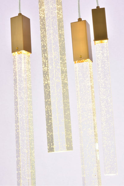 Elegant Lighting 2066G42SG Weston 36 lights pendant in satin goldBy Elegant Furniture & Lighting