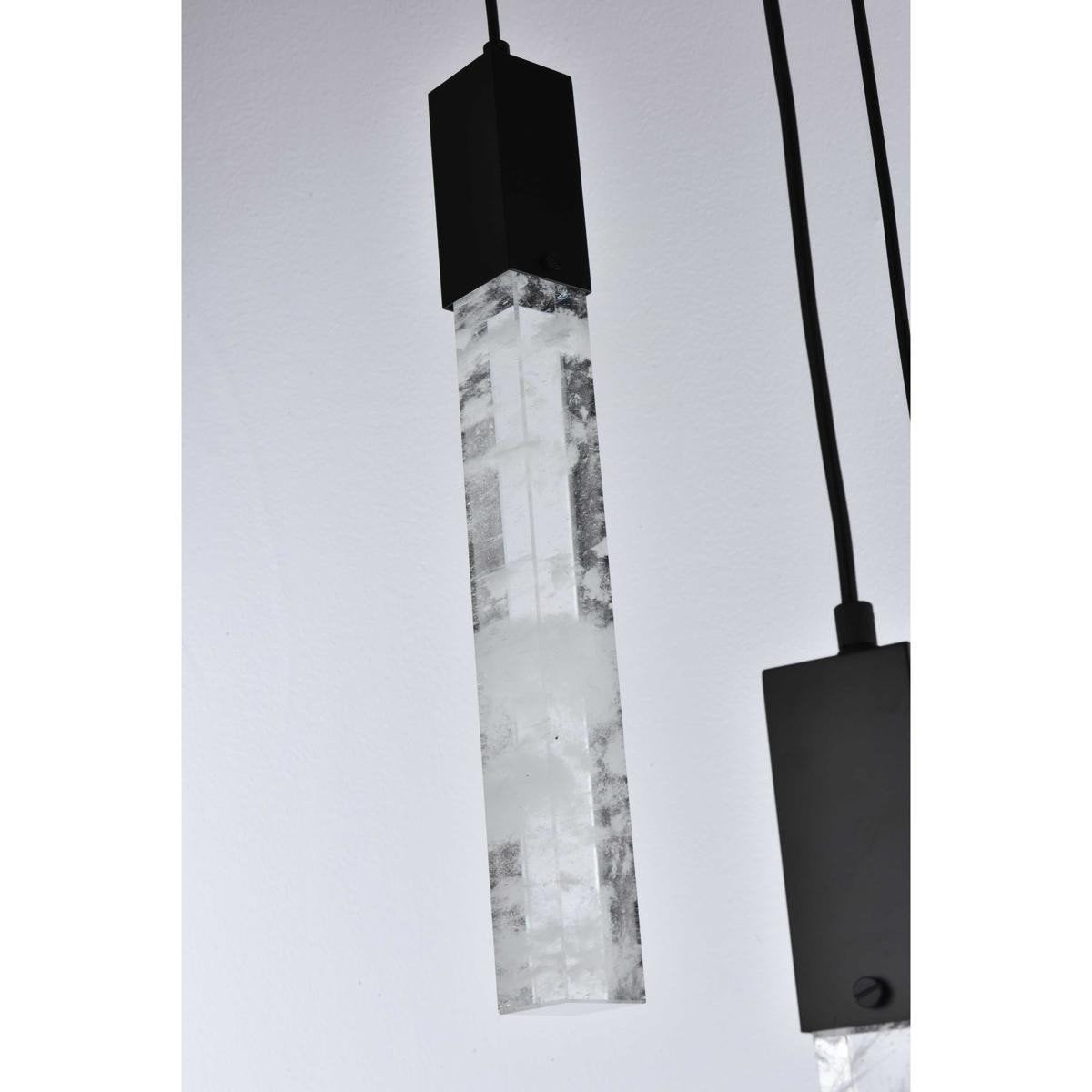 Aurora 13 Light Pendant, BlackBy Elegant Furniture & Lighting