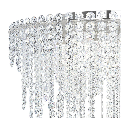 Schonbek Ch2401N-401H 6 Light Crystal Semi-Flush, Polished Stainless SteelBy Schonbek