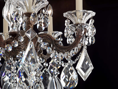 Schonbek 5073-76S 8 Light Crystal Chandelier, Heirloom BronzeBy Schonbek
