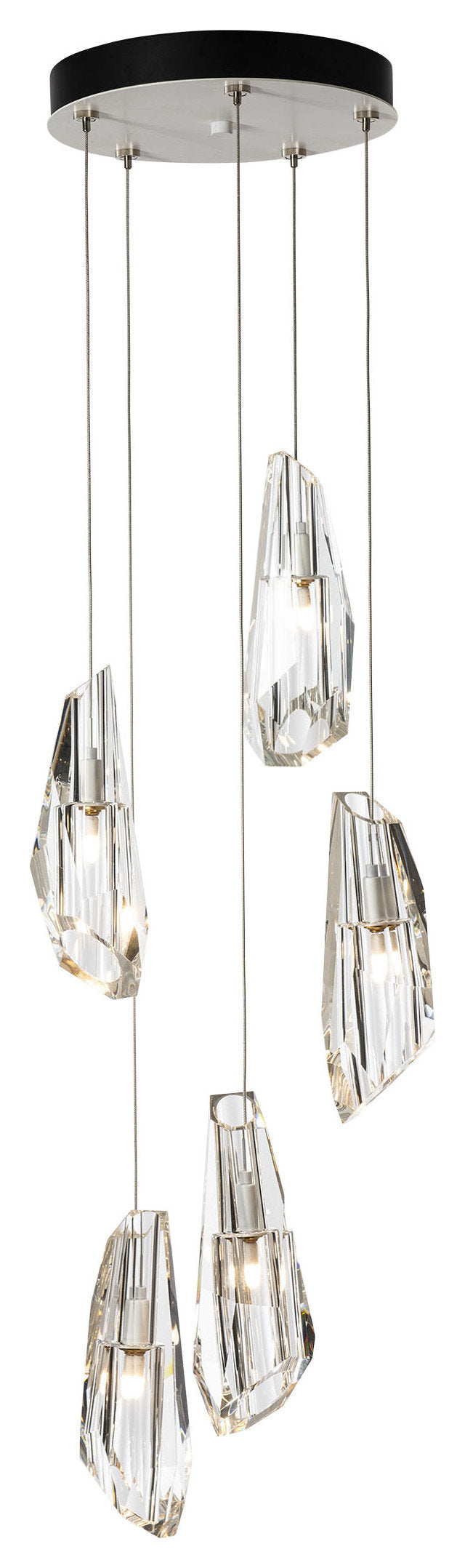 Luma 5-Light Pendant - White - Crystal - StandardBy Hubbardton Forge