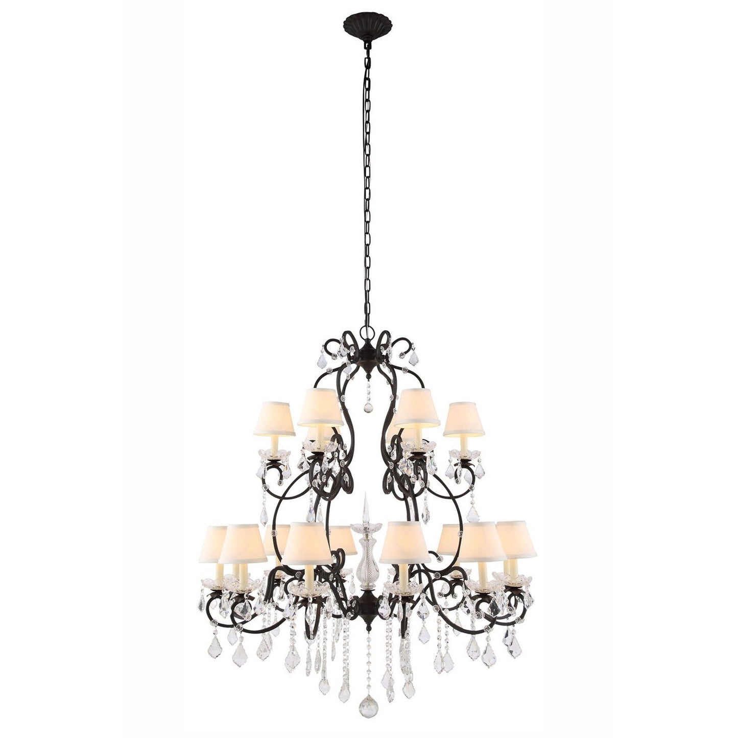 Bronze 24-Light Chandelier