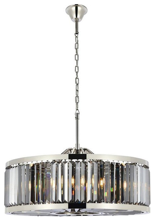 Urban Classic Chelsea 10-Light Metal Royal Cut Chandelier in Polished NickelBy Urban Classic