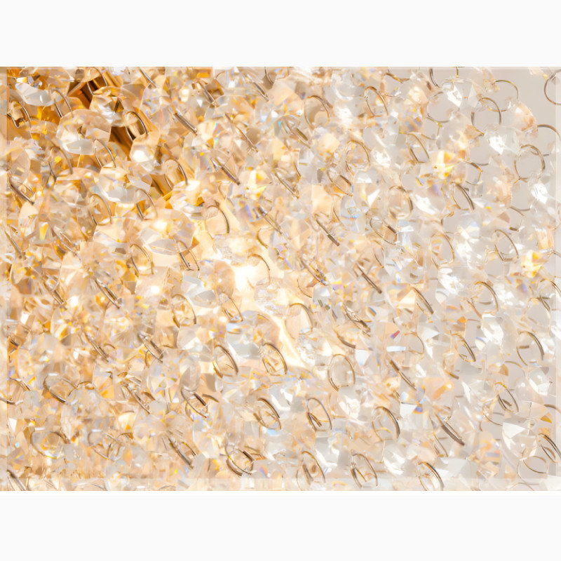Aci Catena | Modern Square LED Ceiling Chandelier, Gold, L31.5xw31.5", Warm Light, DimmableBy Miron Demid LLC