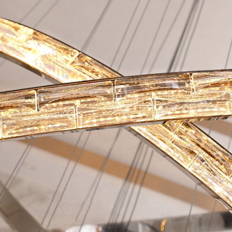 Argento 6-Tier Crystal Ring Modern ChandelierBy MORSALE