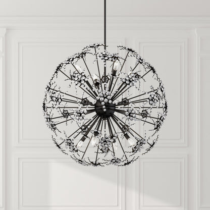 Schonbek Dn1036N-51H 8 Light Crystal Pendant, BlackBy Schonbek