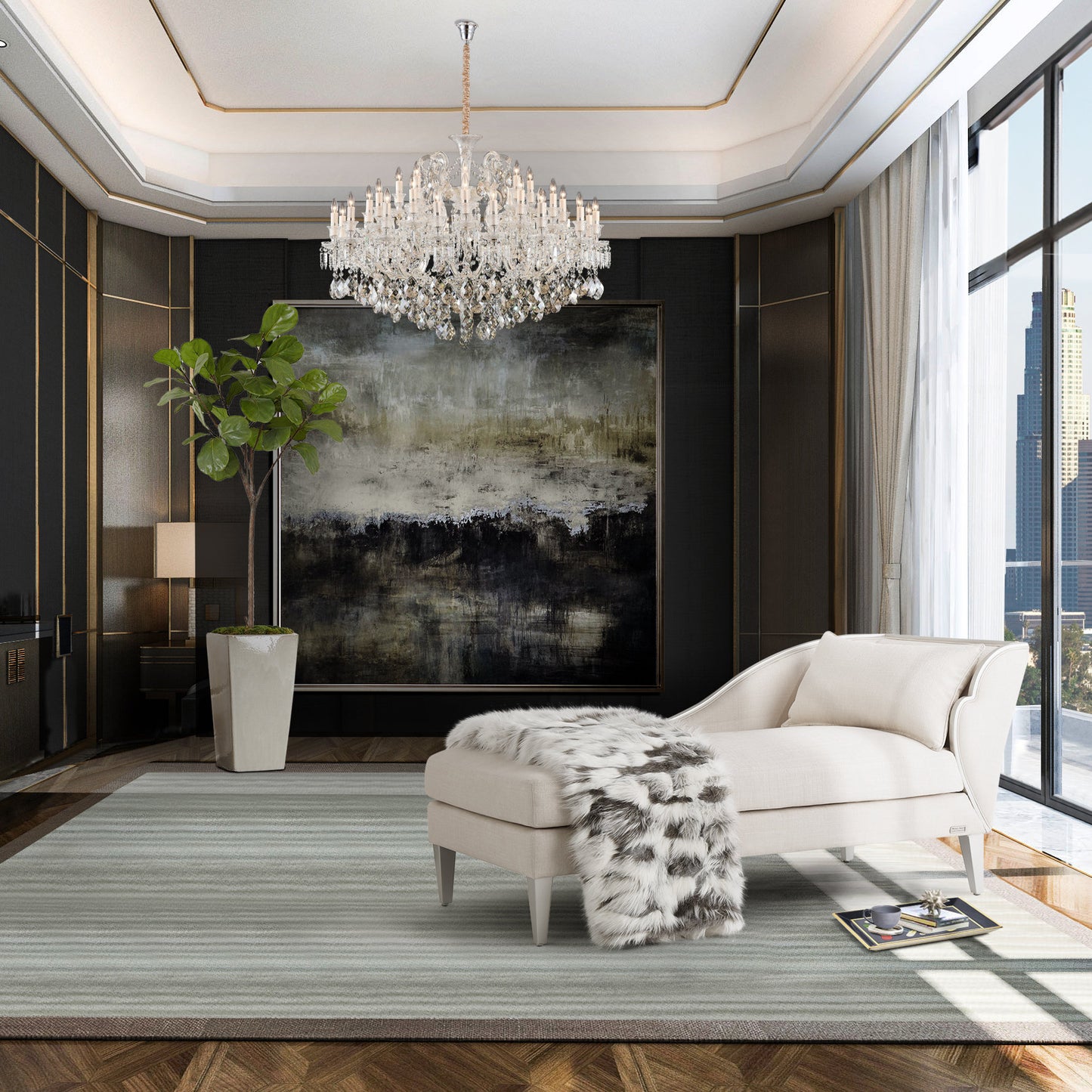 Chambord 37-Light Crystal ChandelierBy Michael Amini