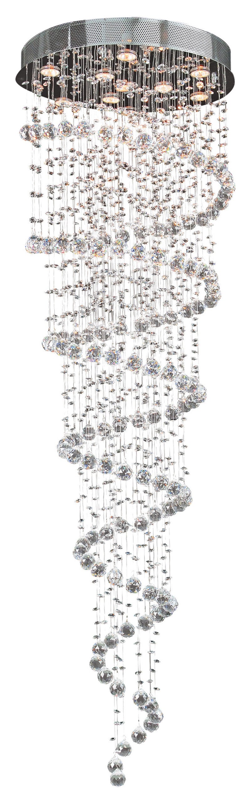 Artistry Lighting Galaxy Spiral Crystal Chandelier, 24x72By Artistry Lighting