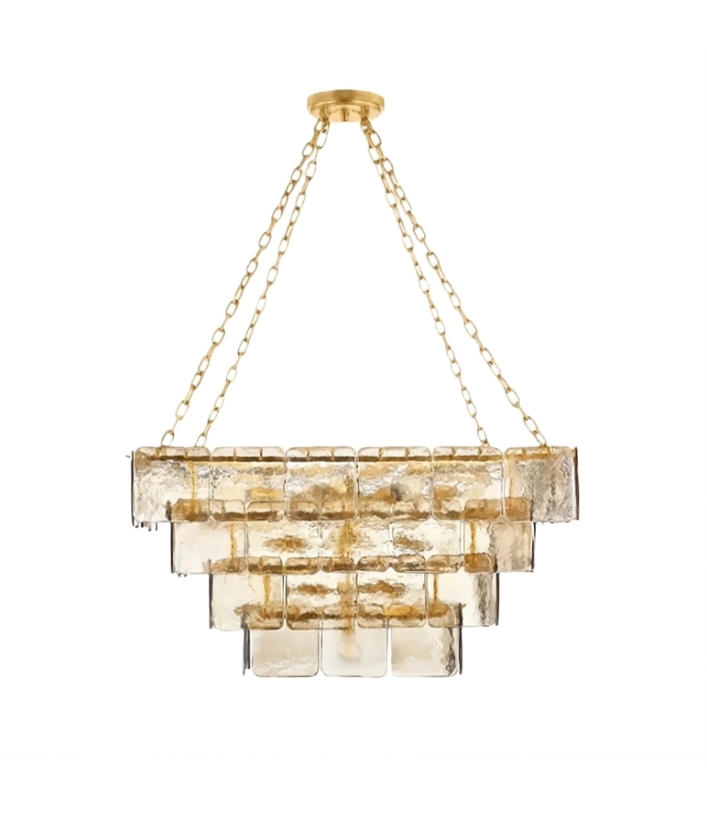 Welle Glass Chandelier, 100cm/39"By MORSALE