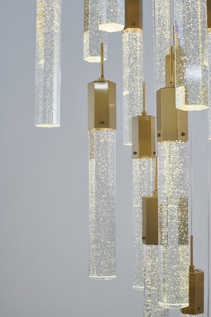 25-Light Gold Stainless Steel Chandelier With CrystalsBy Design Living