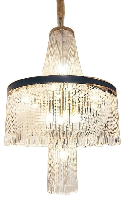 Deiva Marina | Luxury Large Spiral Crystal Chandelier for StaircaseBy Miron Demid LLC