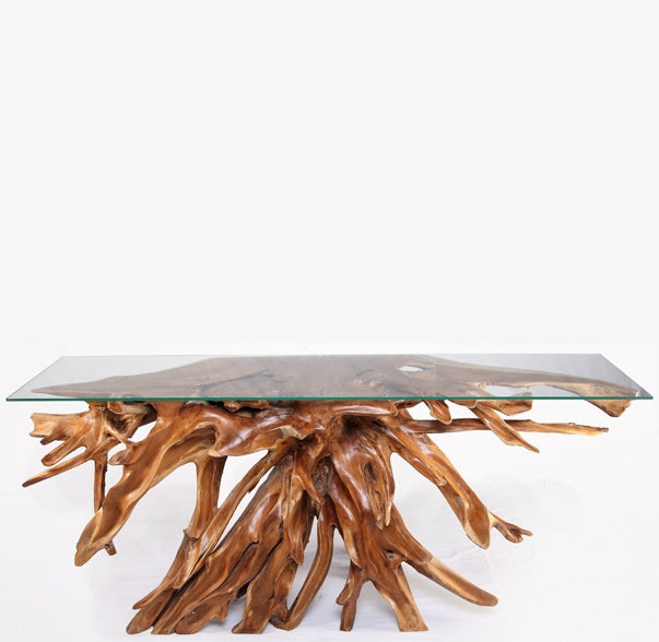 84'' W Glass Console Table