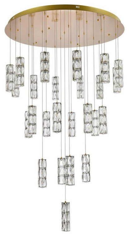 Polaris 25 Light Chandelier, GoldBy Elegant Furniture & Lighting