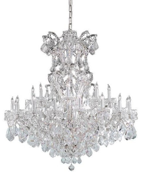 Crystorama 4424-CH-CL-MWP Maria Theresa - Twenty Four Light ChandelierBy Crystorama Lighting