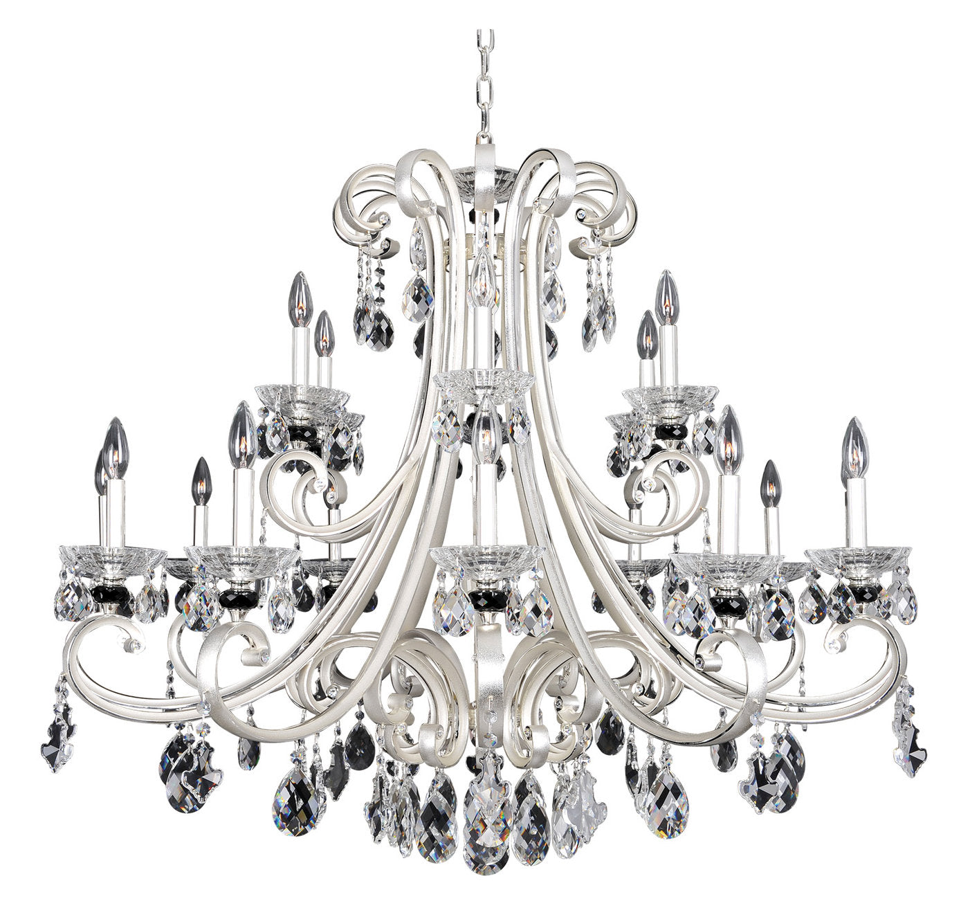 Bedetti 46"x32" 18-Light Modern Large Chandeliers by AllegriBy Allegri Crystal by Kalco Lighting