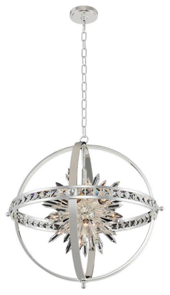Pendant Light Kalco Angelo Modern Contemporary Spike Open Orb 10-LightBy KALCO LIGHTING