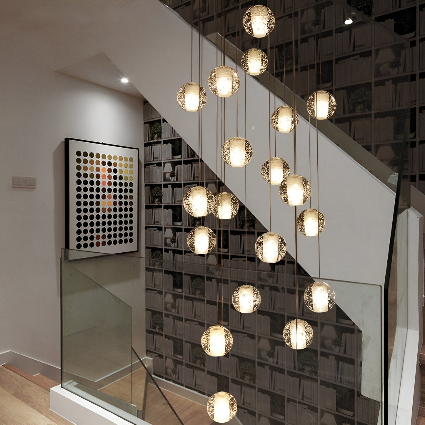 Lenno | Crystal Hanging Light Fixture, 30 LightsBy Miron Demid LLC