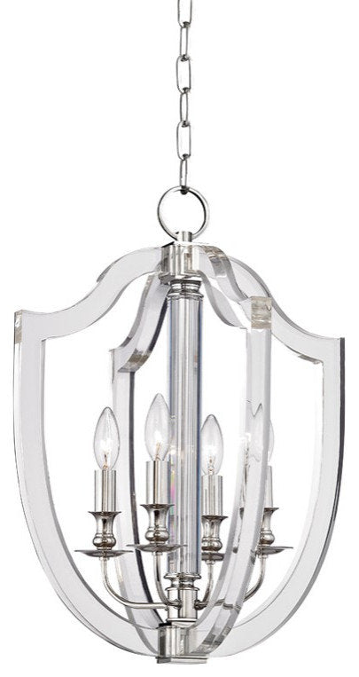 Arietta 4 Light Pendant, Polished NickelBy Hudson Valley Lighting