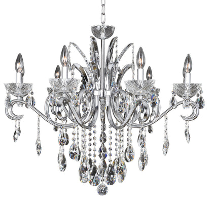 Catalani 34"x27" 9-Light Transitional Chandelier by AllegriBy Allegri Crystal by Kalco Lighting