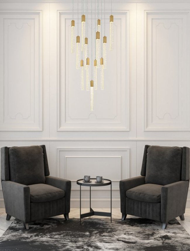 Elegant Lighting 2066G26 Weston 13 Light 26"W LED Crystal Multi - BlackBy Elegant Furniture & Lighting
