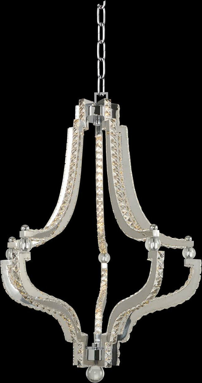 Cambria Led Pendant, Chrome, 21"By KALCO LIGHTING