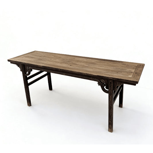 86" Long Antique Chinese Painting Table