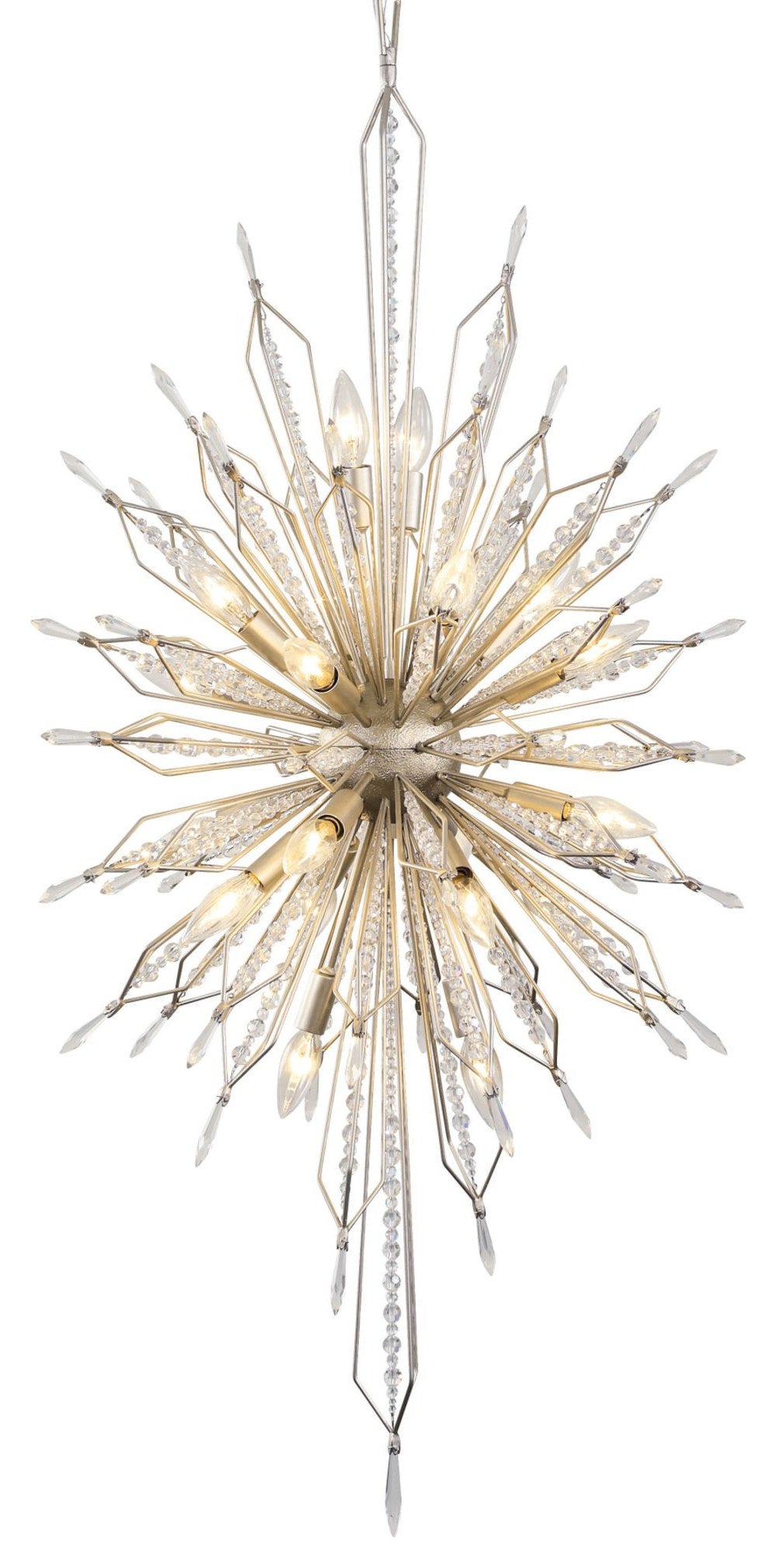 Varaluz 311F20 Orbital 20 Light 24"W Crystal Sputnik Chandelier - Gold DustBy Varaluz
