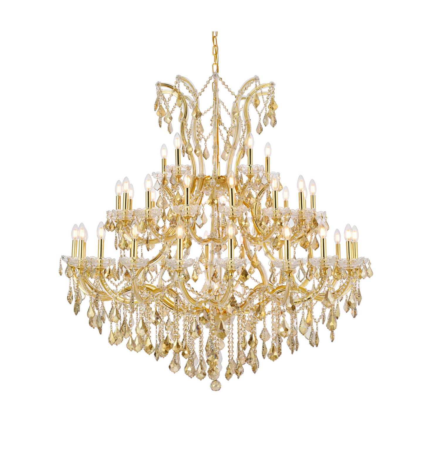 Elegant Lighting 2800G52-GT/RC Maria Theresa 41 Light 52"W - GoldBy Elegant Furniture & Lighting