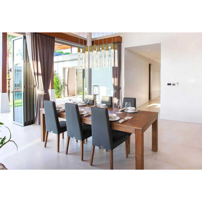 Aurora 10 Light Pendant, Satin GoldBy Elegant Furniture & Lighting