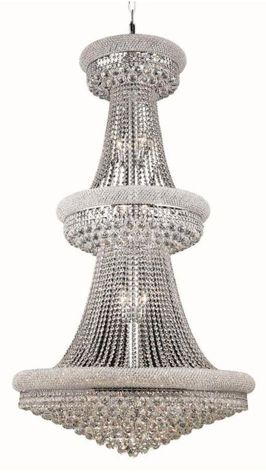 Elegant Primo 32-Light Chrome Chandelier Clear Royal Cut CrystalBy Elegant Furniture & Lighting