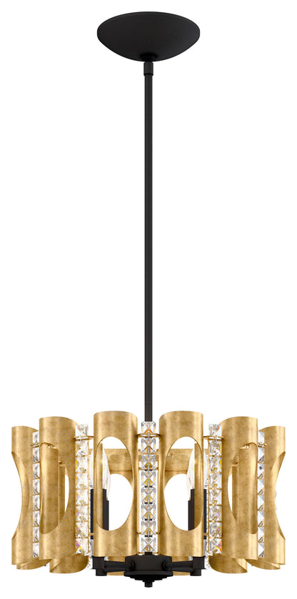 Schonbek Mr1004N-22H 4 Light Crystal Pendant, Heirloom GoldBy Schonbek