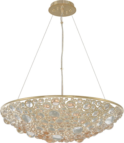 Ciottolo Pendant, Brushed Champagne Gold, 24"By KALCO LIGHTING
