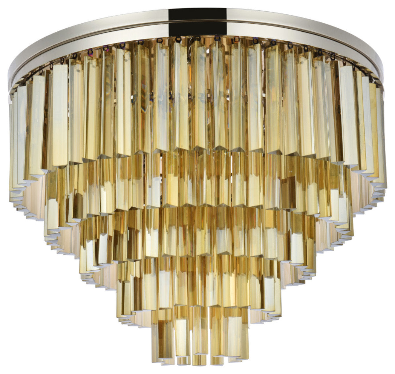 Elegant Lighting 1201F32-GT/RC Sydney 17 Light 32"W Flush Mount - PolishedBy Elegant Furniture & Lighting