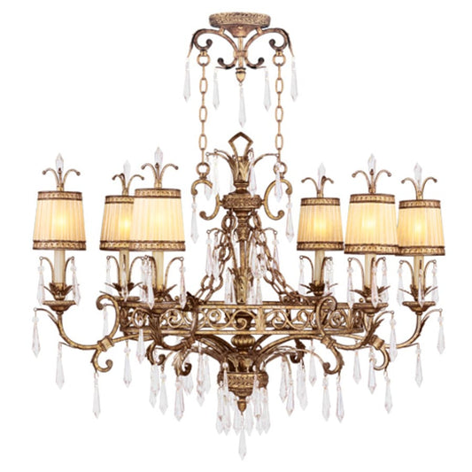 Livex Lighting La Bella 6 Light 1 Tier Chandelier with Crystal Accents