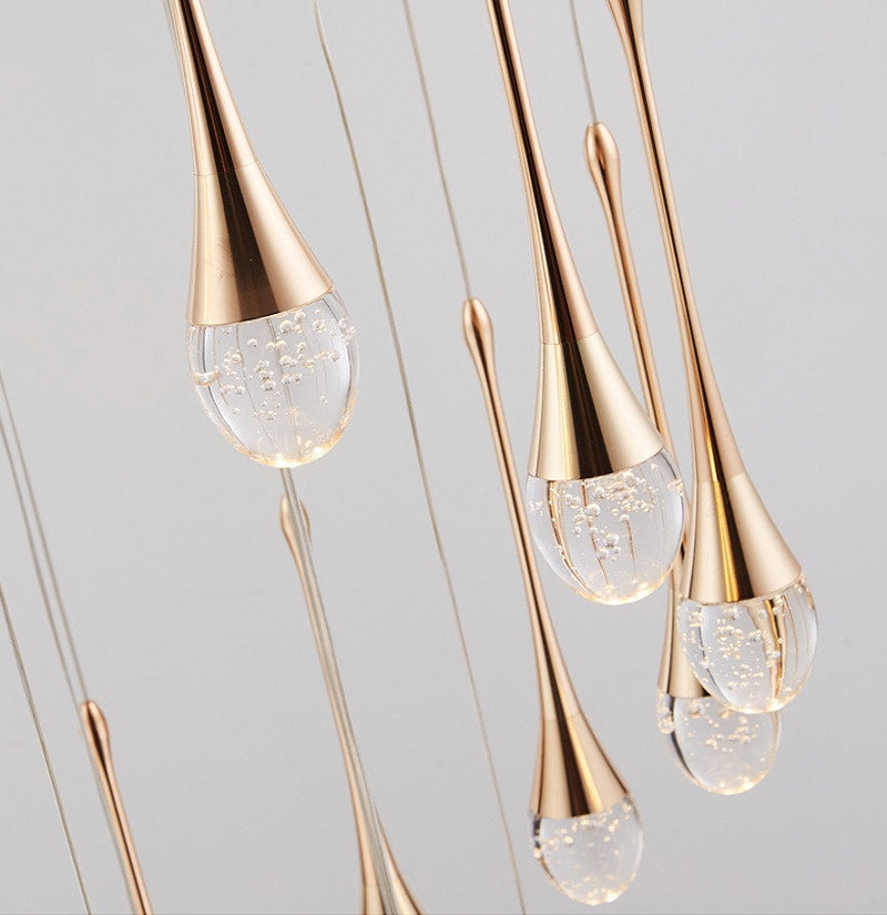 Stresa | Spiral Design Staircase Chandelier, 25 LightsBy Miron Demid LLC