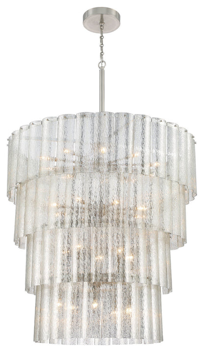 Craftmade 48628 Museo 4 Light 48"W Waterfall Chandelier - Brushed PolishedBy Craftmade