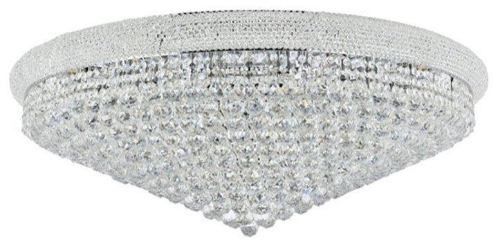 Elegant Lighting Primo 30-Light Metal & Crystal Flush Mount in ChromeBy Elegant Furniture & Lighting