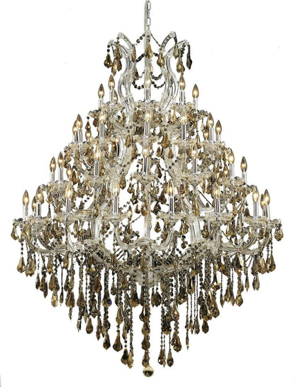 2801 Maria Theresa Collection Large Hanging Fixture, Clear, Royal CutBy Elegant Furniture & Lighting