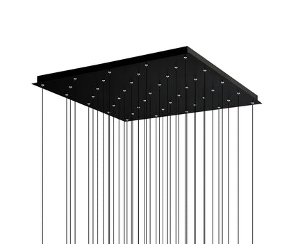 CWI LIGHTING 1589P36-41-101 Greta Integrated LED Black ChandelierBy CWI Lighting
