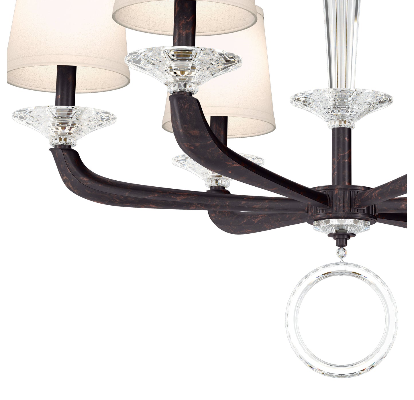 Schonbek Ma1006N-76O 6 Light Crystal Chandelier, Heirloom BronzeBy Schonbek