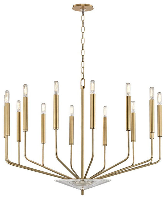 Gideon 14 Light Chandelier, Aged BrassBy Hudson Valley Lighting