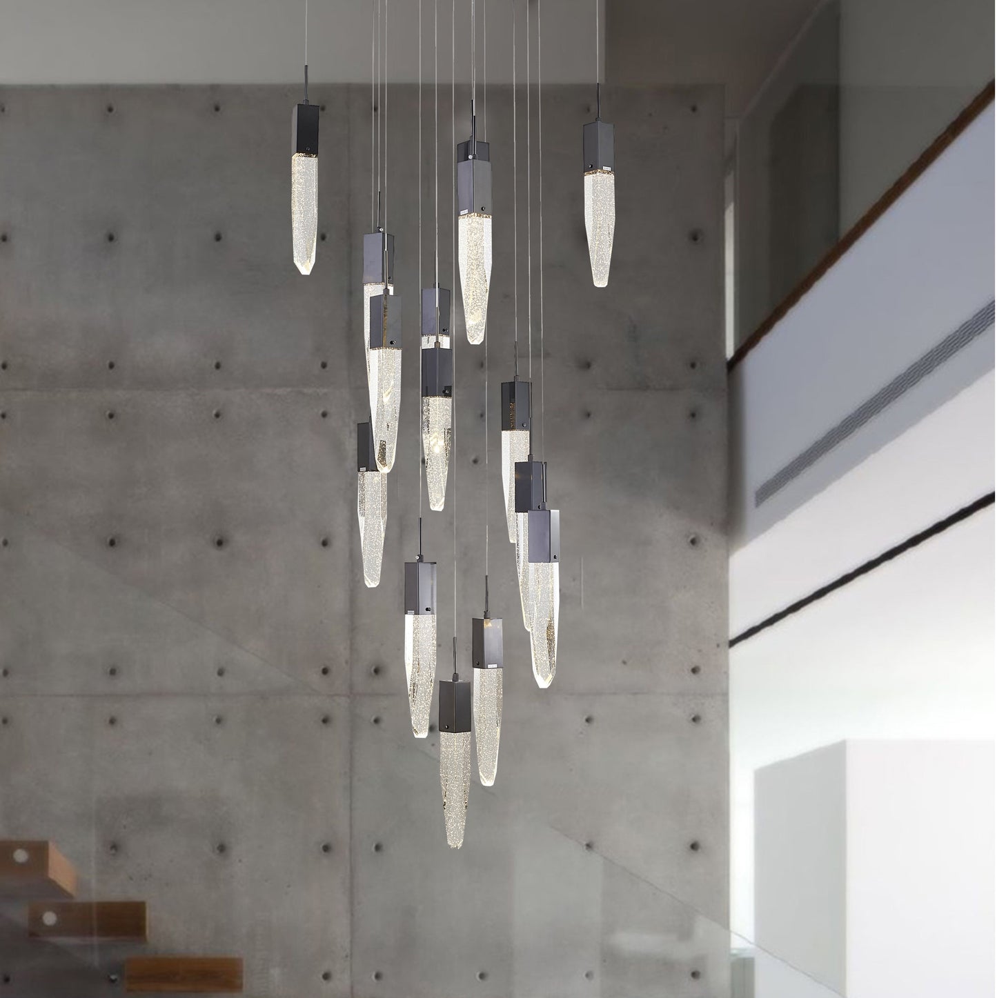 Multi Crystal Cascade ChandelierBy Design Living