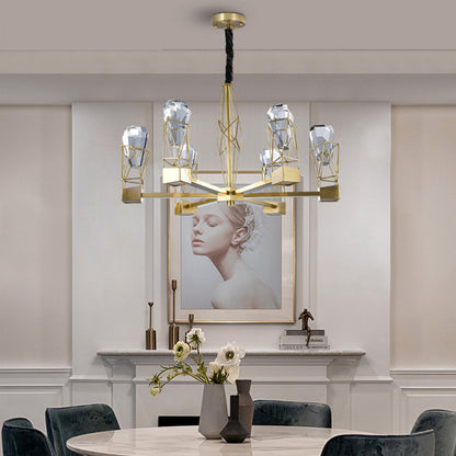8-Light Modern Crystal ChandelierBy Morsale.com