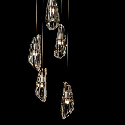 Luma 5-Light Pendant - White - Crystal - StandardBy Hubbardton Forge
