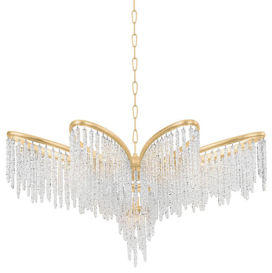 Corbett Lighting 415-48 Pandora 9 Light 48"W Crystal Chandelier - Gold LeafBy Corbett Lighting