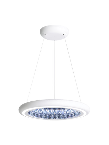 Schonbek Mfc201N-Wh1S 1 Light Crystal Pendant, WhiteBy Schonbek