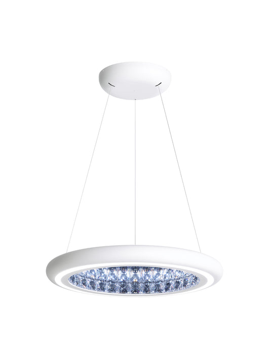 Schonbek Mfc201N-Wh1S 1 Light Crystal Pendant, WhiteBy Schonbek