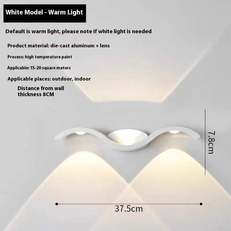 Simple LED Wall Lamp �C Waterproof Outdoor Doorplate Light
