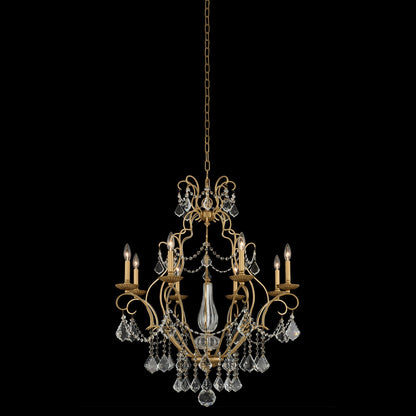 Elise 32x39" 8-Light Modern Classics Chandelier by AllegriBy Allegri Crystal by Kalco Lighting