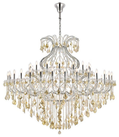 Elegant Lighting 2800G72-GT/RC Maria Theresa 49 Light 72"W - GoldBy Elegant Furniture & Lighting
